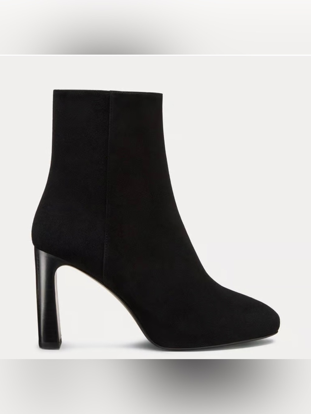 Babette Platform Bootie Black Suede